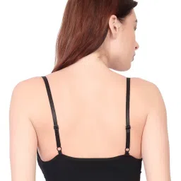 Spiaty Black Solid Full Coverage Lightly Padded Bra image 2