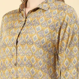 Monte Carlo Mustard Printed Shirt image 5