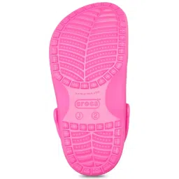 Crocs Kids Baya Electric Pink Back Strap Clogs image 5