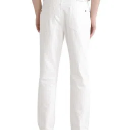 Rare Rabbit White Comfort Fit Solid Jeans image 2