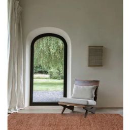Ddecor Rugs Orange Polypropylene Solid Rugs-picture-1