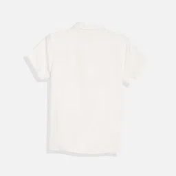 Allen Solly Kids White Textured Regular Fit Shirt image 2