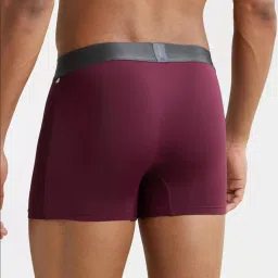Jockey IC28 Men's Tactel Microfiber Elastane Stretch Solid Trunk with Moisture Move Treatment image 2