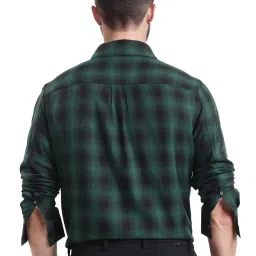 Rare Rabbit Green Regular Fit Checks Shirt image 2