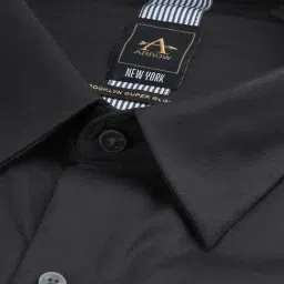 Arrow New York Black Beauty Cotton Slim Fit Shirt image 5