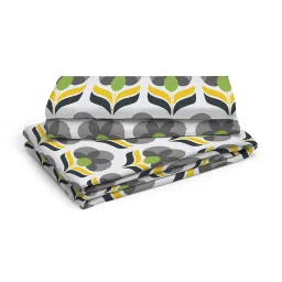 Layers Tuscany Floral Grey 104 TC Cotton Double Bed Sheet with 2 Pillow Covers image 2