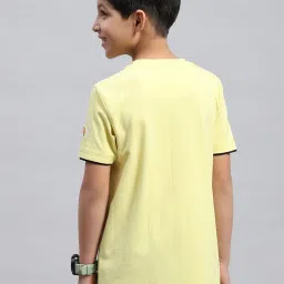 Monte Carlo Kids Yellow Printed T-Shirt image 2