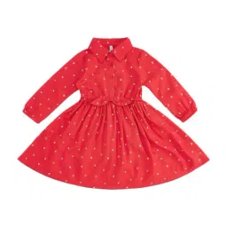 Pantaloons Baby Red Cotton Printed Dress-image-21