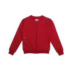 Gini & Jony Kids Red Embellished Jacket-picture-38