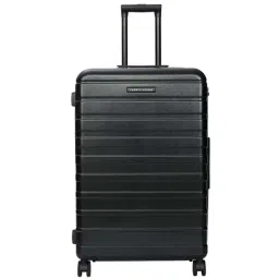 Tommy Hilfiger Black 8 Wheel Large Hard Cabin Trolley - 49 cm-picture-22