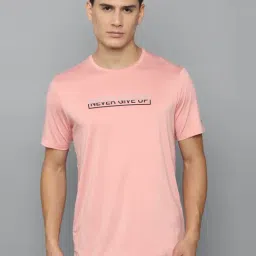Louis Philippe Pink Slim Fit Printed T-Shirts-picture-41