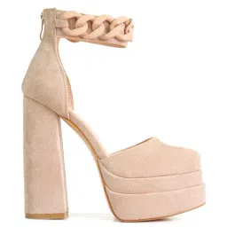 London Rag Women's Beige Ankle Strap Sandals-picture-19