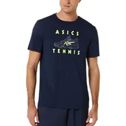Asics Navy Regular Fit Printed Sports T-Shirt-picture-29