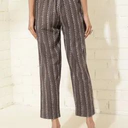 Fabindia Brown Cotton Printed Pants image 2