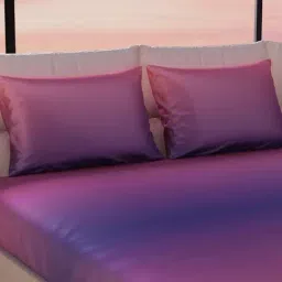 Stoa Paris Multicolor Polyester 300 TC King Bedsheet with 2 Pillow Covers image 4