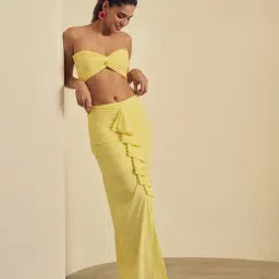 Label Frow Yellow Malai Lycra Yasmin Bralette-picture-29