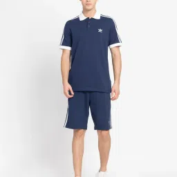 Adidas Originals Night Indigo Regular Fit 3 Striped Polo T-Shirt image 5