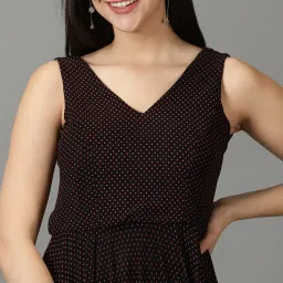 showoffff SHOWOFF Black Printed Gown image 5