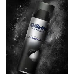 Gillette Pre Shave Foam Charcoal - 196 gm image 5
