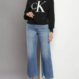 Calvin Klein Black Logo Relaxed Fit Sweater image 5