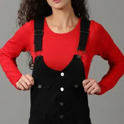 showoffff SHOWOFF Black Dungaree image 5