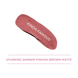 Praush Beauty Non Drying Liquid Lipstick Kinda Famous - 30 gm image 4