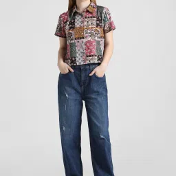 Only Multicolor Cotton Printed Shirt image 5