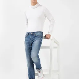Lee Travis Blue Slim Fit Heavily Washed Distressed Jeans image 5