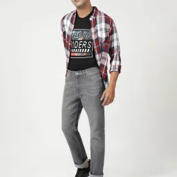 Lee Rodeo Grey Regular Fit Lightly Washed Jeans image 5