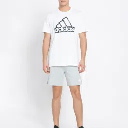 adidas FI Silver Grey Regular Fit 3 Striped Sports Shorts image 5
