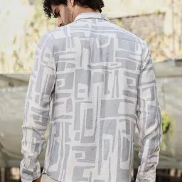 Campus Sutra Multicolor Poly Spandex Regular Fit Printed Shirt image 2