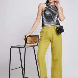 Spykar Pista Green Mid Rise Pants image 5