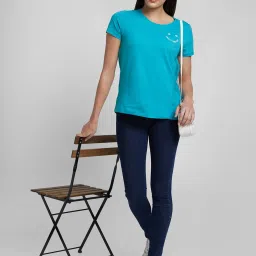 Spykar Navy High Rise Jeans image 5