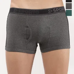 Sporto by Macho Pack Of 4 Mid Rise Trunks Sprto_M1020-A1-B1-CH1-Prt1-S-picture-11