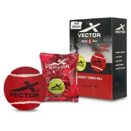 Vector X Pack of 12 Cricket Tennis Balls (Red) Size - Standard-image-14