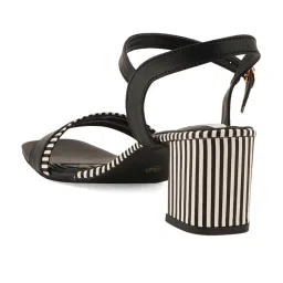 Elle Women's Black Ankle Strap Sandals image 5