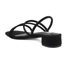 Elle Women's Black Sling Back Sandals image 5