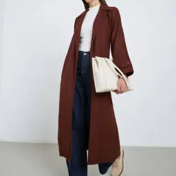 Styli Rust Polyester Regular Fit Jacket-picture-24