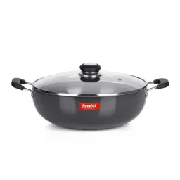 Sumeet Granite Finish NonStick Black Aluminium Round Shape Grill Pan 1.9L-picture-16