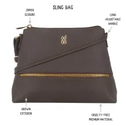 Baggit Brown Small Cross Body Bag image 2