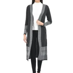American Eye Grey Self Design Shrug-image-44