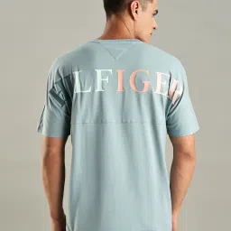 Tommy Hilfiger Lofty Blue Regular Fit Cotton T-Shirt image 2
