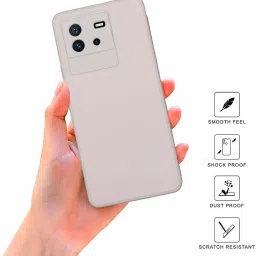 Sprig TPU Matte Back Cover for IQOO Neo 6 5G (White) image 2