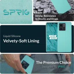 Sprig Back Cover for Edge 40 (Blue) image 2