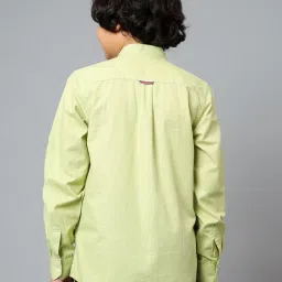 Cantabil Kids Green Solid Shirt image 2
