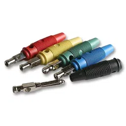 HIRSCHMANN PLUG, 4MM, BUNCH PIN, ASST COLOURS, BSB, BUELA 30 K (Pack of 5)-picture-24