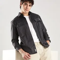 Calvin Klein Jeans Dark Sapphire Stripes Regular Fit Shirt-image-15