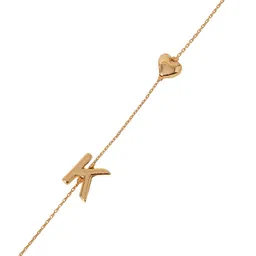Accessorize Heart Shaped & Initial K Minimal Chain image 5