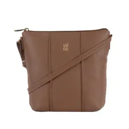 Baggit Brown Textured Small Cross Body Bag-image-99