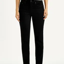 Levi's 724 Black Cotton Slim Fit Jeans-picture-35